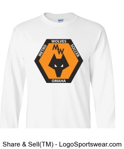 Ultra Cotton Long Sleeve Adult T-Shirt White Design Zoom