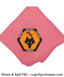 Pro-Weave Sweatshirt Blanket Pink Design Zoom